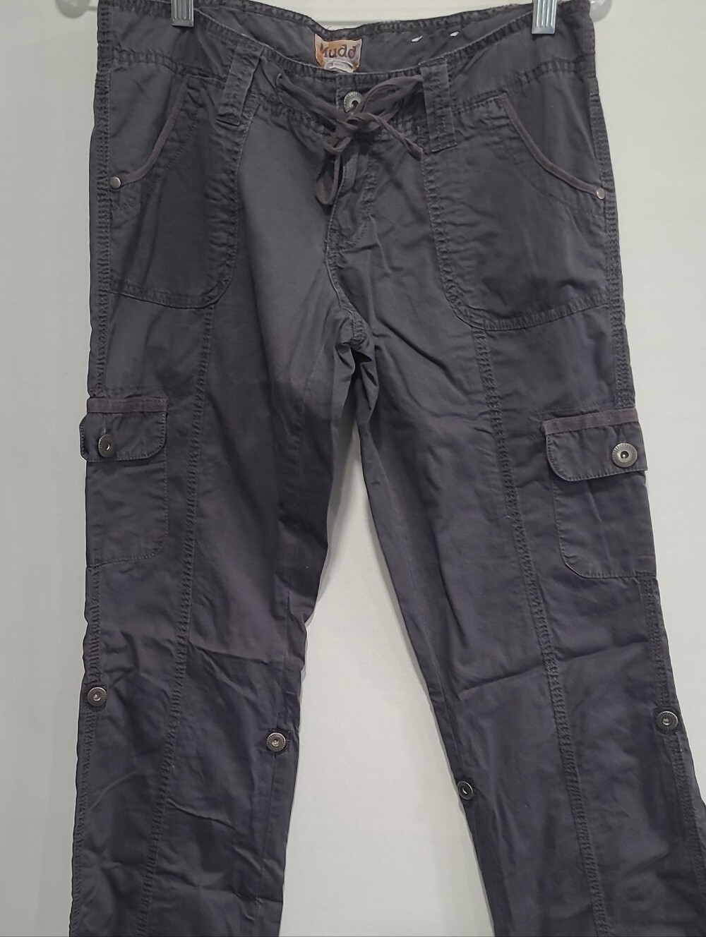 Mudd Juniors Cargo Pants Can Convert To Shorts - Sz 9Charcoal Gray